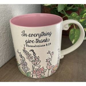 IN EVERYTHING GIVE THANKS 1 Thessalonians 5:18 Bible Scripture Verse XL Mug